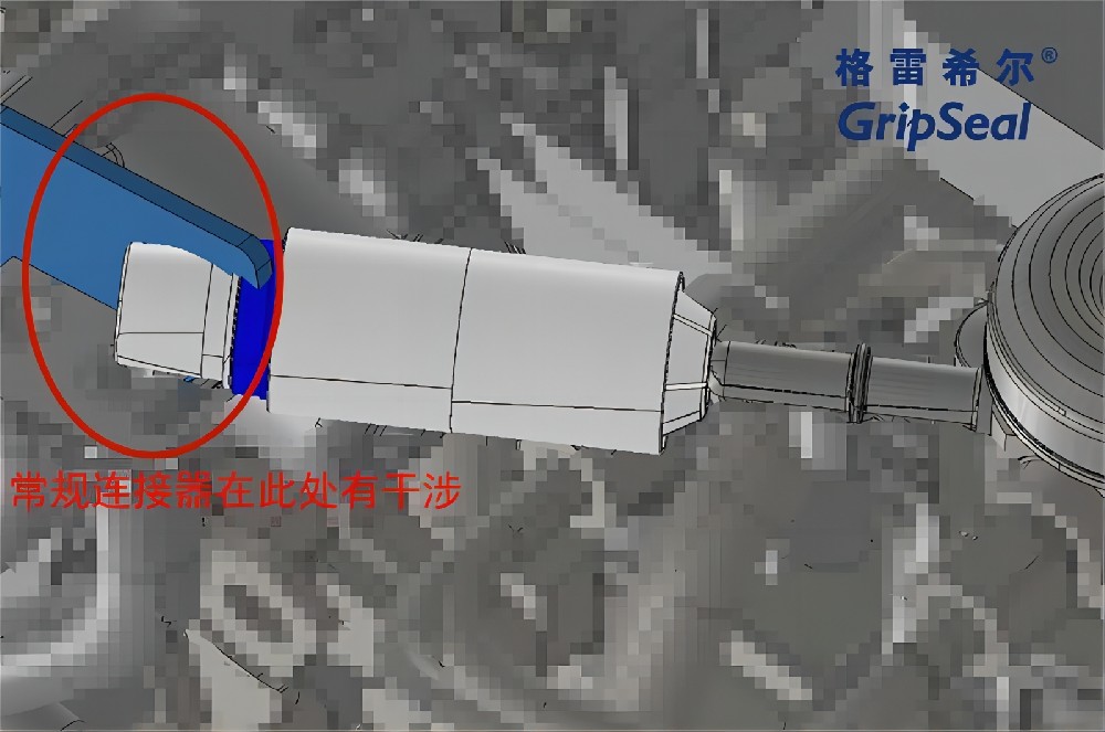 格雷希爾G70R-J系列氣密測試快速密封連接器在J2044燃油管的密封原理