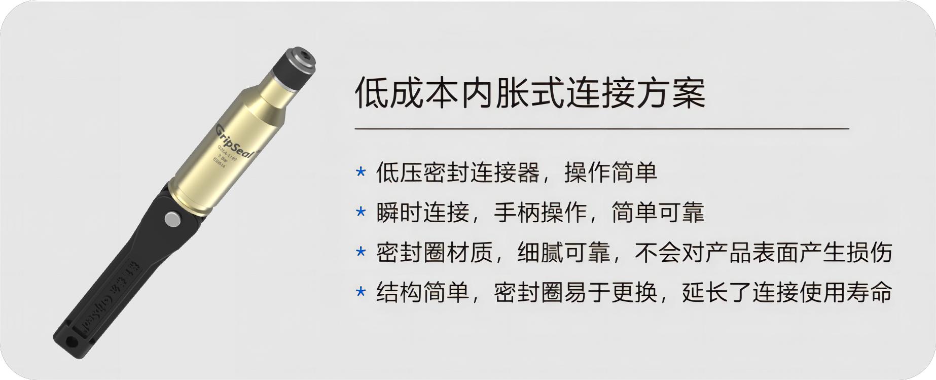 格雷希爾用于汽車發(fā)動機氣密性測試的快速密封連接器