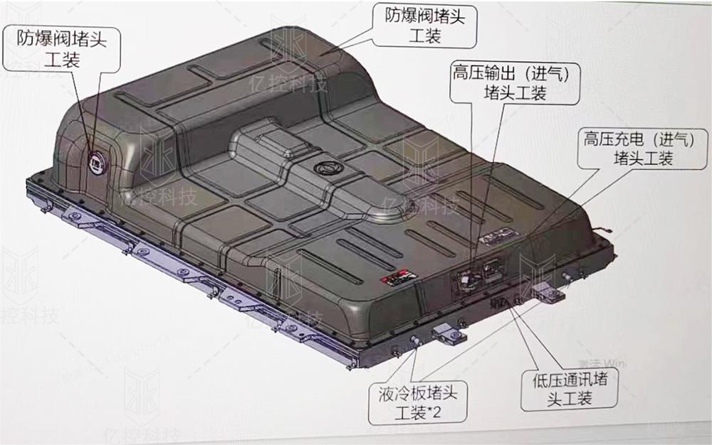 新能源電池包的各種接口圖片